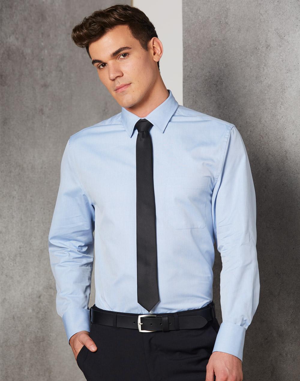 Men's Pinpoint Oxford  L/S Shirt