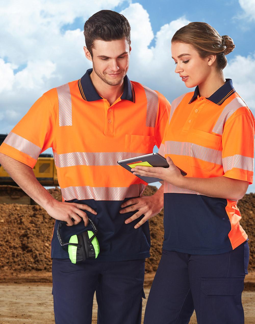 Biomotion Segmented Truedry S/S Safety Polo